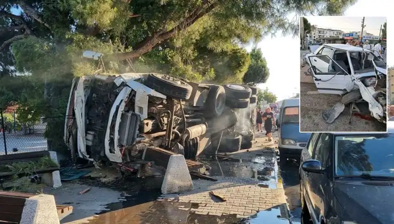 Freni Patlayan Kamyon, Trafik Işığında Bekleyen Otomobilleri Biçti: O Anlar Kamerada